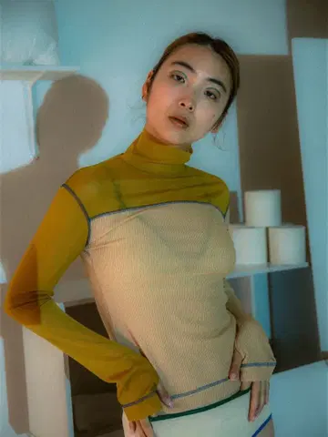 PAMM 창가 시스루 상의 (금목서의 정원) 프리 사이즈