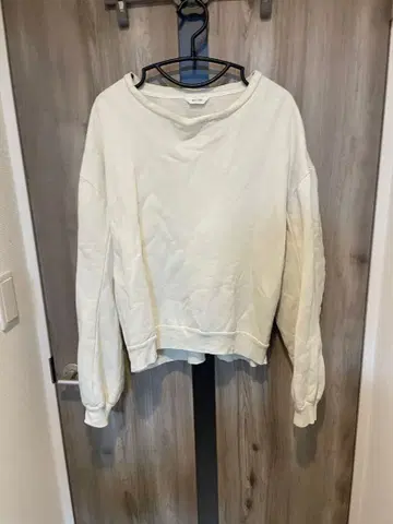 Wellder 맨투맨 크롭 소매 도톰