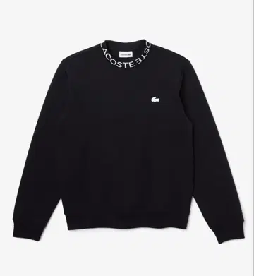 Lacoste 코튼 블렌드 넥 로고 맨투맨