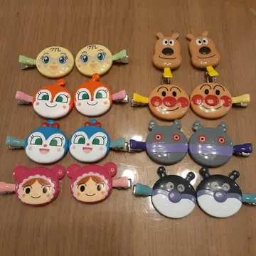 [특가] 호빵맨 앞머리 클립 16개 세트