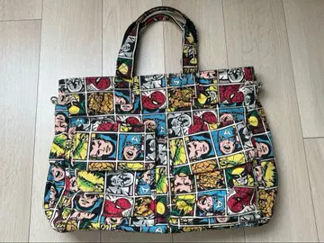 아메리칸 코믹스 패턴 토트백