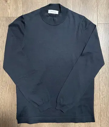 [ 새상품 ] GRAN SASSO 모크넥 코튼 니트 46 블랙