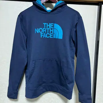 THE NORTH FACE 후드 부착 후드티 XL 네이비/터콰이즈