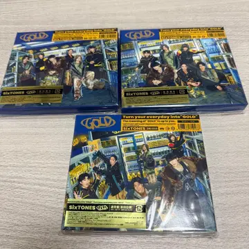 SixTONES GOLD 3 형태 세트 (혜택 포함)