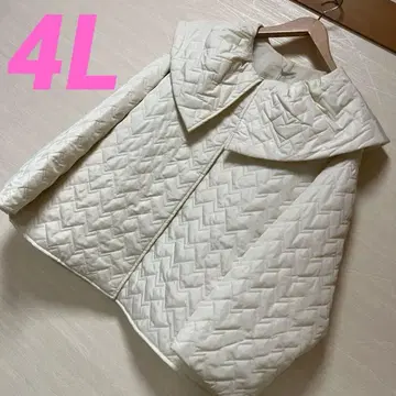 [ 택 포함 새상품 ] 빅 사이즈 4L 빅 칼라 퀼팅 자켓