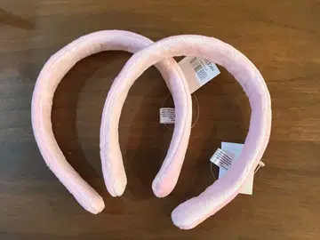 홍콩 디즈니 봉제 인형 커스텀 머리띠 헤드밴드 핑크