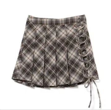 andmary Sonia lace up mini skirt brown M