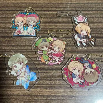 카드캡터 사쿠라 아크릴 키링 5개 세트