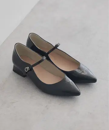 블랙 스틸레토 펌프스 (미사용)