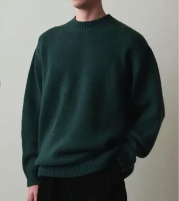 스티븐 앨런 해밀턴 라무스 울 모크넥 니트 그린