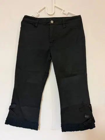 PINK HOUSE 블랙 팬츠 리본 포함