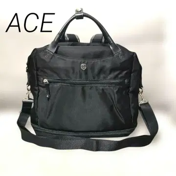 ACE 에이스 3way 백팩 숄더 핸드백 블랙 A4 확장