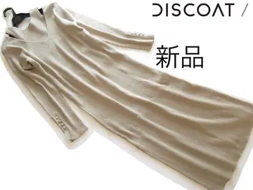 새상품 Discoat/디스코트 이너 세트 리브 니트 원피스/BE