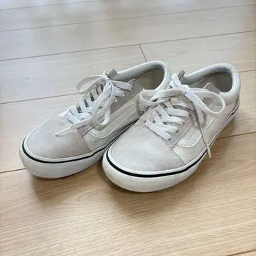 Vans 베이지 스웨이드 스니커즈 올드스쿨