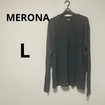 MERONA [ L ] 다크 그레이 긴팔T셔츠