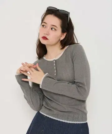 tina:jojun 클리어 버튼 헨리넥 티셔츠