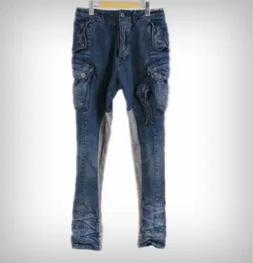 Julius 데님 가스 마스크 카고 팬츠 1