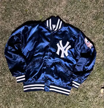 80s USA제 NY 양키스 나일론 자켓 바시티 자켓 빈티지