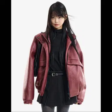 raucohouse 아우터 블루종 가죽 자켓