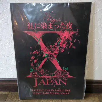 XJAPAN 붉게 물든 밤 엑스재팬 팜플렛 굿즈 라이브