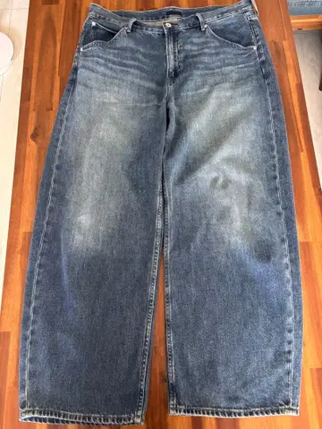 UNIQLO 유니클로 배기 커브진 남녀 공용 34 BLUE