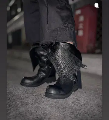 Royal Flash x Kmrii 별주 레이어드 제트 부츠