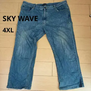 SKY WAVE 스트레이트 데님 라이트 블루 120(4XL)
