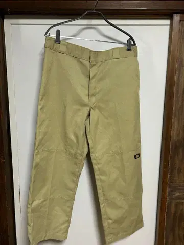 Dickies 치노 팬츠 베이지 더블니 34w 32l