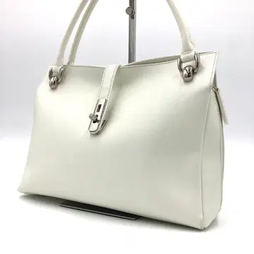 [ 새상품급 ] YOSHINOYA 긴자 요시노야 핸드백 화이트 가죽