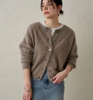 loungedress FUR 캐시미어 2WAY 니트 모카