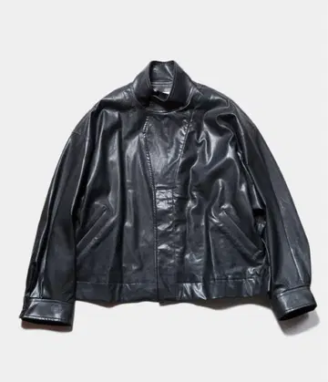 ssstein 페이크 레더 자켓