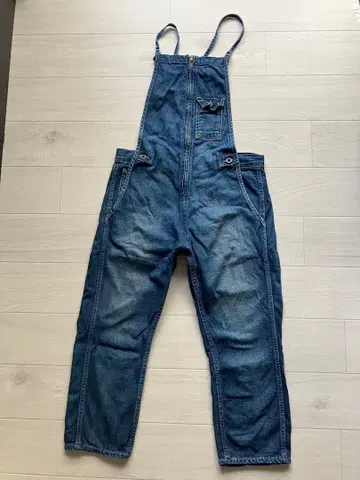 Johnbull 데님 블루 오버롤