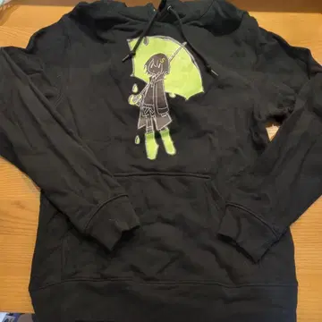 S 레이마리 프린트 후드 부착 후드티 M