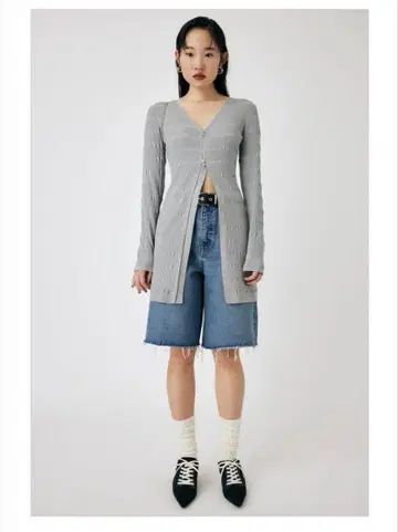 OPEN STITCH KNIT MINI 드레스