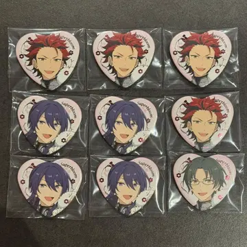 앙스타 스타포니 홍월 쿠로 사오마 케이토 하트 캔뱃지