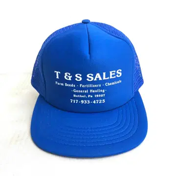 [ USA 구제 의류 ] T&S SALES 빈티지 메쉬 캡 블루 파랑
