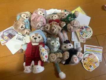 더피 프렌즈 인형 배지, 스트랩 7개 세트