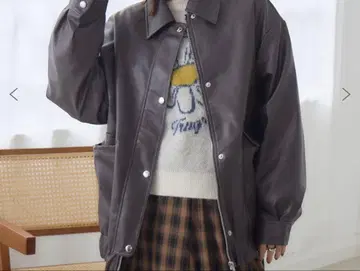 레트로걸 가죽 자켓