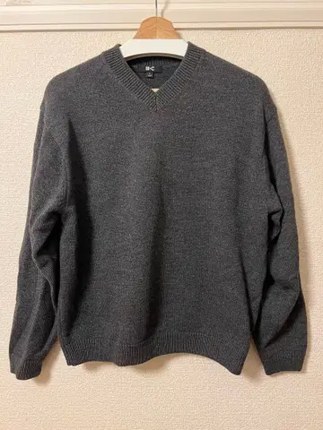 UNIQLO C 릴랙스 V넥 스웨터 GRAY S 사이즈