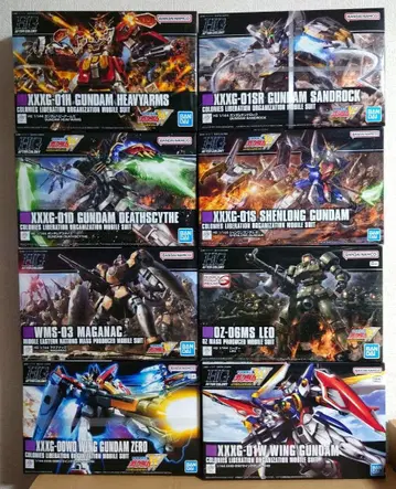 HG 건담 W계 MS 8기 컴프 세트