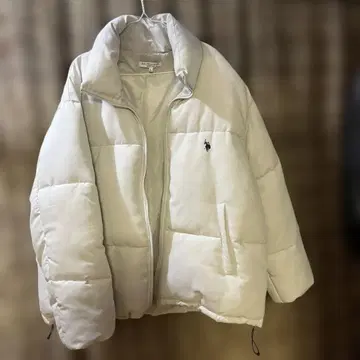 U.S. POLO ASSN. 화이트 다운 자켓 L 사이즈