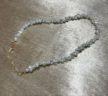 펄과 골드 체인 목걸이 2개 세트