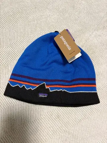 patagonia 니트 모자 산의 실루엣
