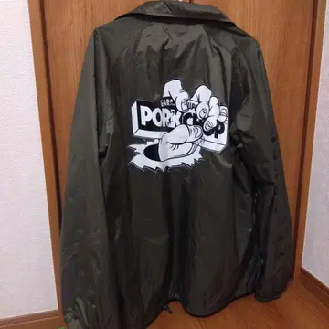 PORKCHOP 나일론 자켓 올리브 L 사이즈