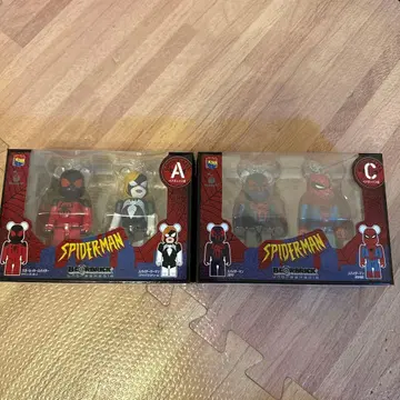 스파이더맨 베어브릭 A C 세트