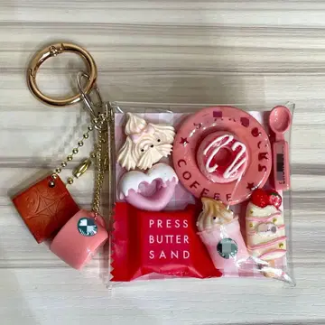 가챠 파우치 핑크 프레스 버터 샌드 카페 파우치
