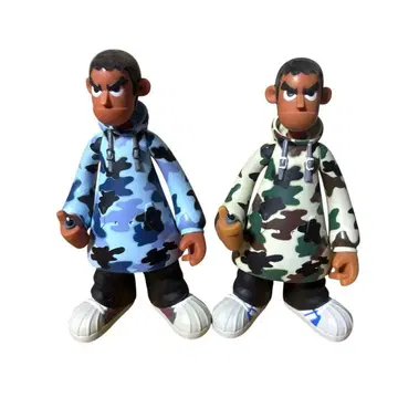 2체 세트 에릭 소우 피규어 홍콩 토이 디자이너 토이 masks