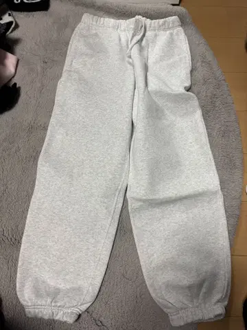 그레이 맨투맨 조거 팬츠