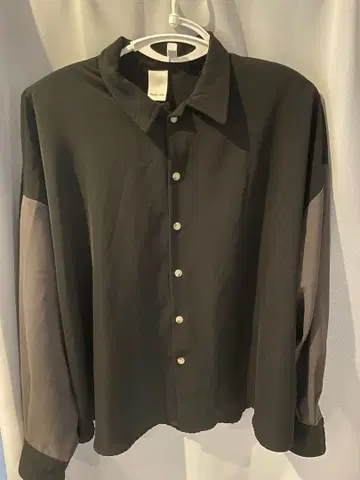 Casper John 긴팔 셔츠 블랙/그레이