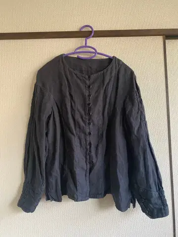 nest Robe 다크 그레이 긴팔 셔츠